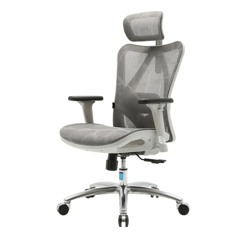 Fotel Ergonomiczny ANGEL Biurowy Obrotowy KalistO - Szary