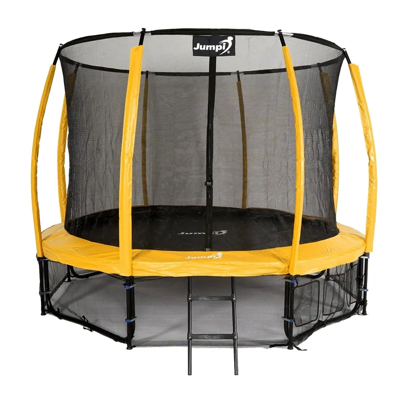 Trampolina Ogrodowa Jumpi 312CM/10FT Maxy Comfort Plus Z Wewnętrzną Siatką - Żółta