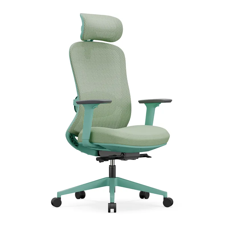 Fotel Biurowy Ergonomiczny ANGEL FizjO Z Funkcją Masażu - Miętowy