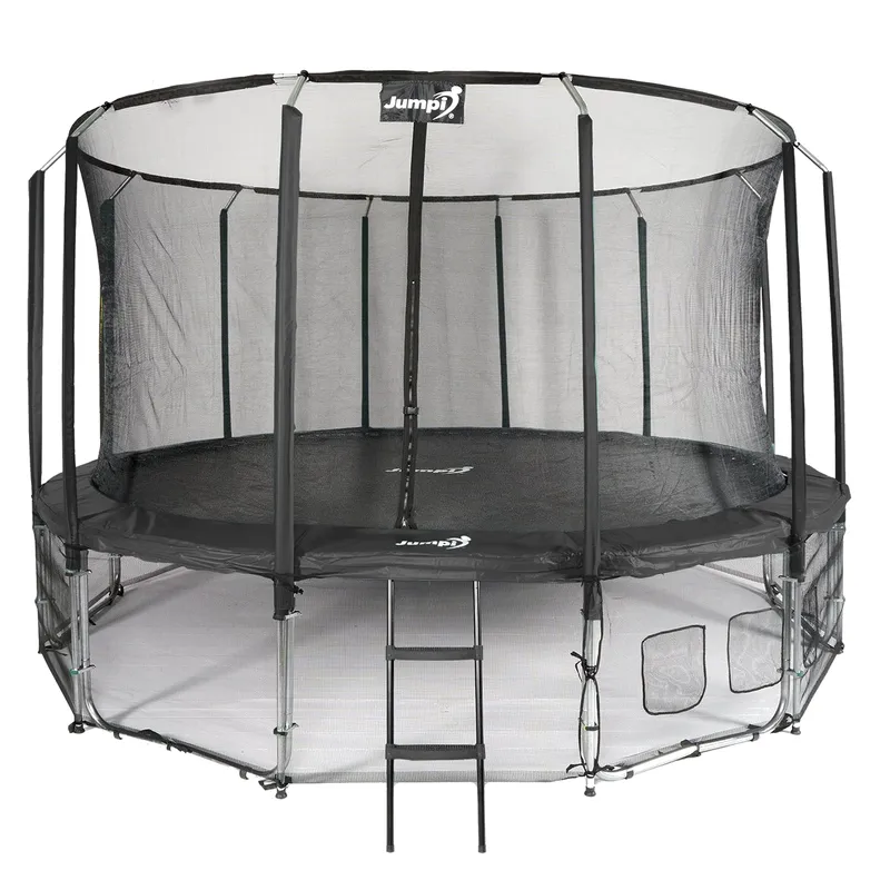 Trampolina Ogrodowa Jumpi 487CM/16FT Maxy Comfort Z Wewnętrzną Siatką - Czarna