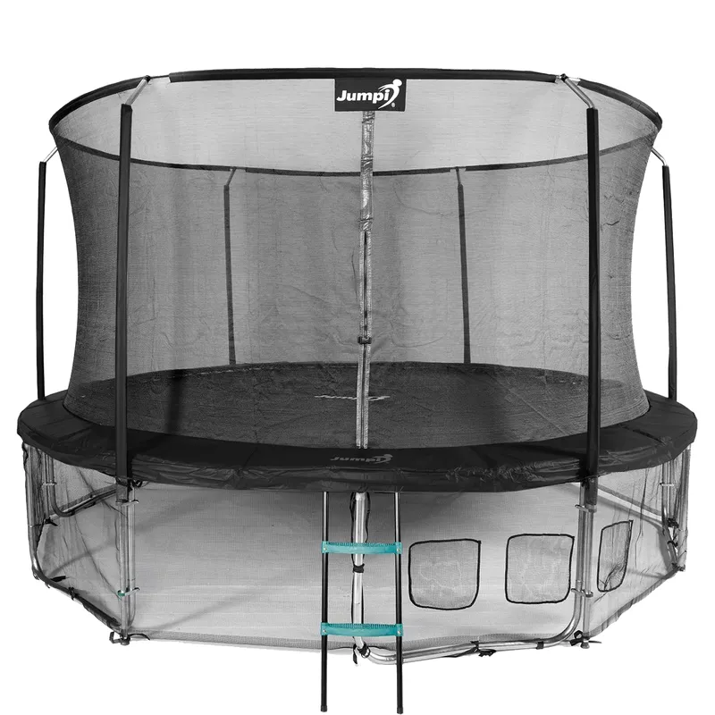 Trampolina Ogrodowa Jumpi 435CM/14FT Maxy Comfort Z Wewnętrzną Siatką - Czarna