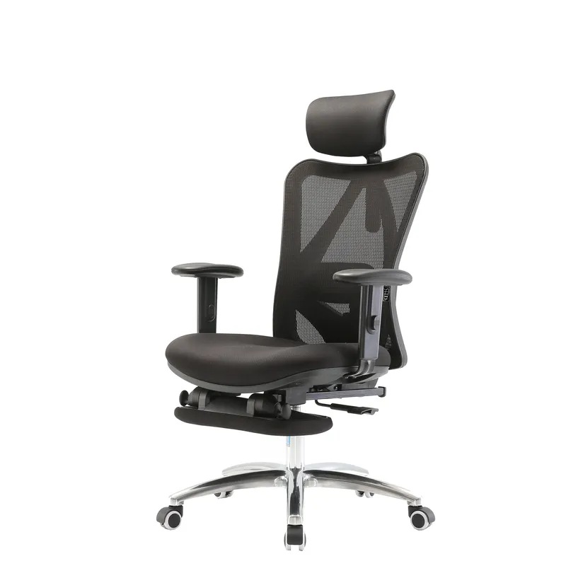 Fotel Ergonomiczny ANGEL Biurowy Obrotowy EurOpa Plus Z Podnóżkiem