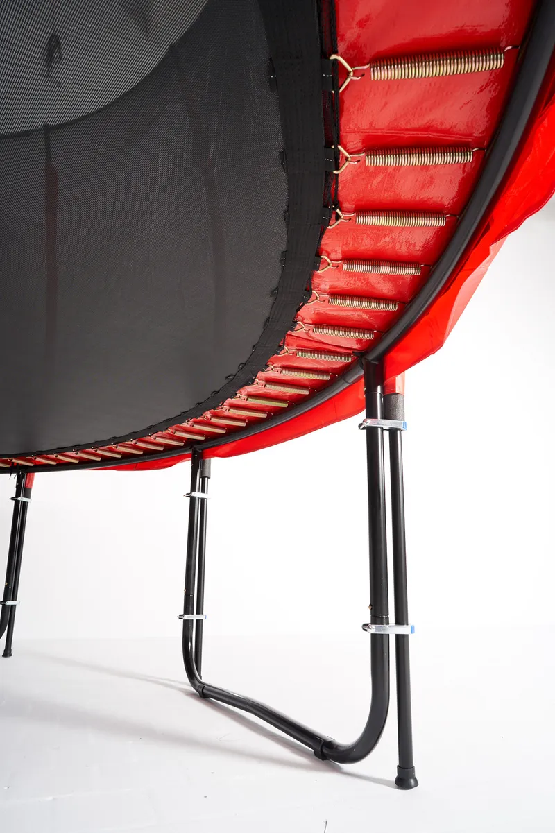 Trampolina Ogrodowa Jumpi 252CM/8FT Maxy Comfort Plus Z Wewnętrzną Siatką - Żółta