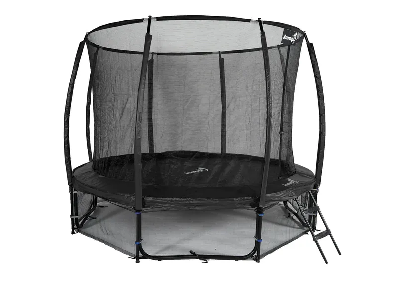 Trampolina Ogrodowa Jumpi 312CM/10FT Maxy Comfort Plus Z Wewnętrzną Siatką - Czarna