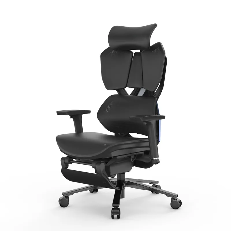 Fotel Ergonomiczny Gamingowy Angel Furia PRO Z Podnóżkiem