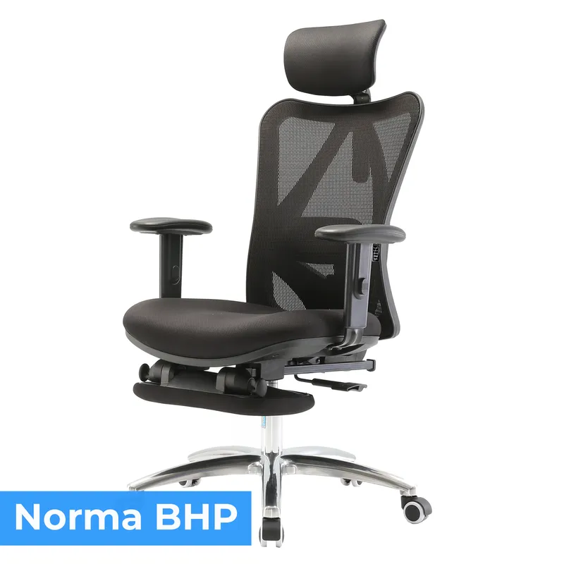 Fotel Ergonomiczny ANGEL Biurowy Obrotowy EurOpa Plus Z Podnóżkiem