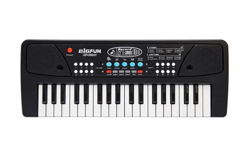 Organki Pianinko Keyboard Z Mikrofonem 37 Klawiszy TUM-TUM - Czarne