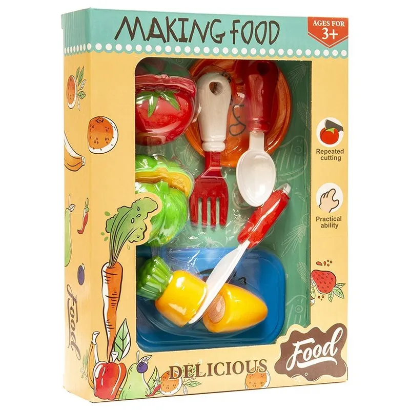 Warzywa Mały Zestaw Do Krojenia TUM-TUM Z Marchewką Dynią I Pomidorem