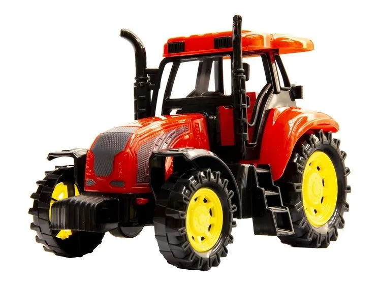 Traktor Z Przyczepą Zabawkowy Żywe Kolory Rolniczy TUM-TUM 28 cm