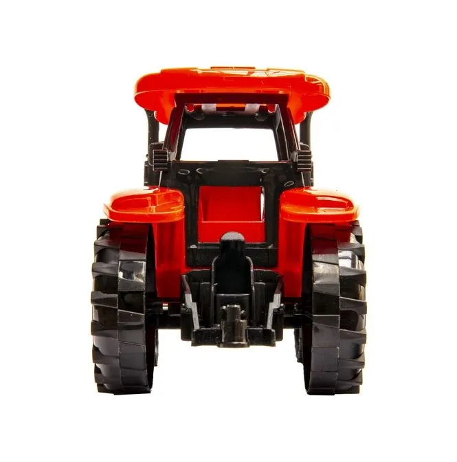 Traktor Z Przyczepą Zabawkowy Żywe Kolory Rolniczy TUM-TUM 28 cm
