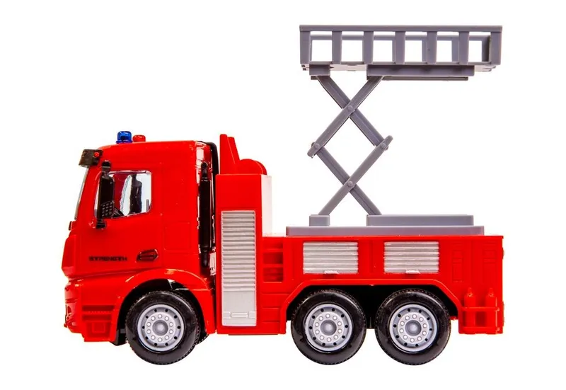 Straż Pożarna Z Napędem Friction Ruchoma Platforma TUM-TUM 18 cm