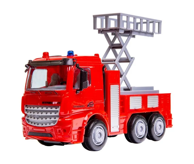 Straż Pożarna Z Napędem Friction Ruchoma Platforma TUM-TUM 18 cm
