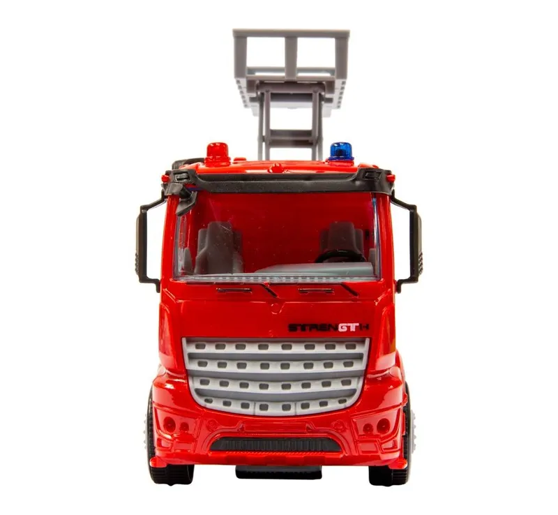 Straż Pożarna Z Napędem Friction Ruchoma Platforma TUM-TUM 18 cm