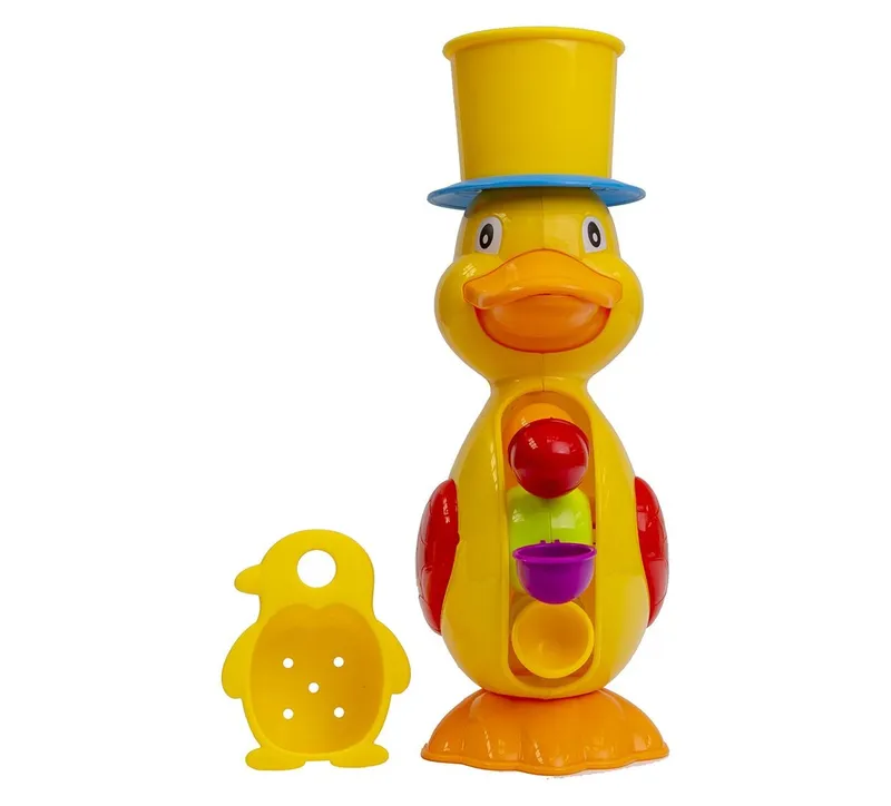 Kolorowa Kaczuszka Do Kąpieli Dla Malucha 2 Przyssawki TUM-TUM 28 cm