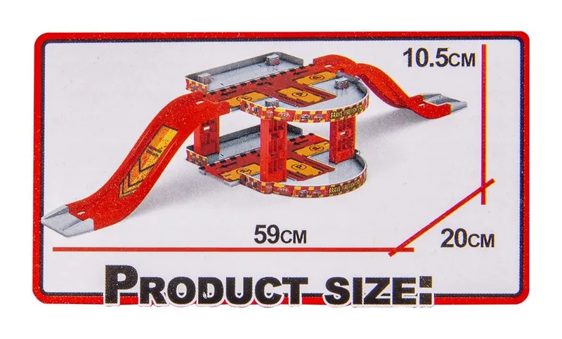 Parking Straż Pożarna Z 2 Autkami Rozkładany TUM-TUM 59 x 20 x 10 cm