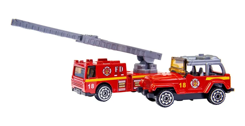 Parking Straż Pożarna Z 2 Autkami Rozkładany TUM-TUM 59 x 20 x 10 cm