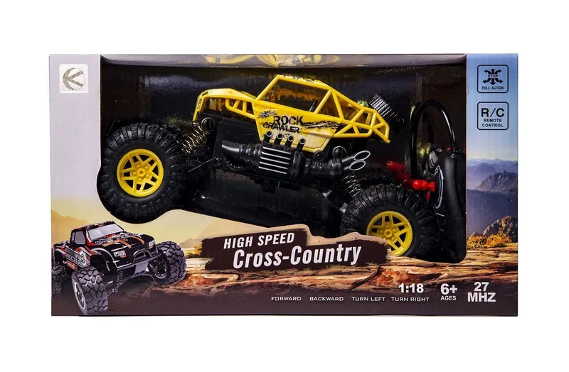 Samochód Terenowy Zdalnie Sterowany Cross Country 1:18 LED TUM-TUM