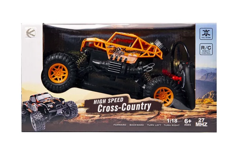 Samochód Terenowy Zdalnie Sterowany Cross Country 1:18 LED TUM-TUM