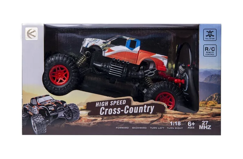 Samochód Terenowy RC Cross Country 1:18 Niezależne Zawieszenie TUM-TUM