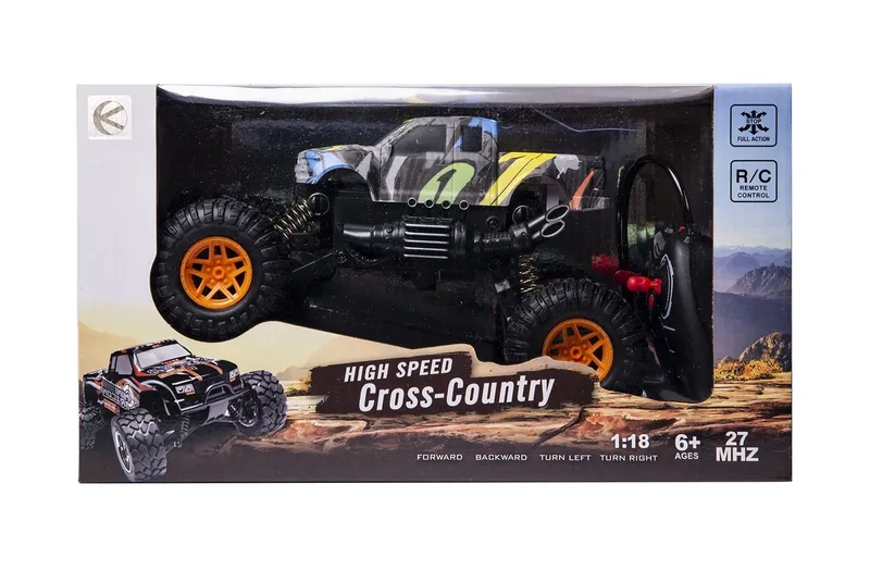 Samochód Terenowy RC Cross Country 1:18 Niezależne Zawieszenie TUM-TUM