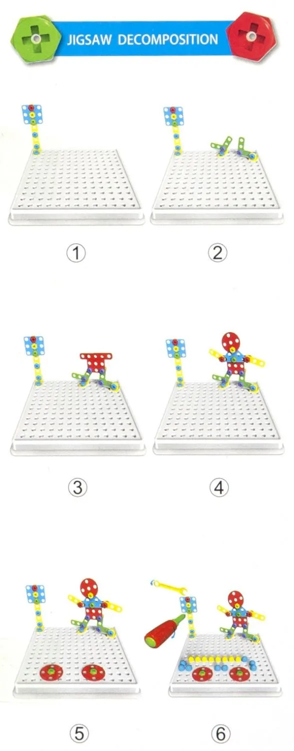 Puzzle Konstrukcyjne W Pudełku 193 Elementy Z Narzędziami TUM-TUM