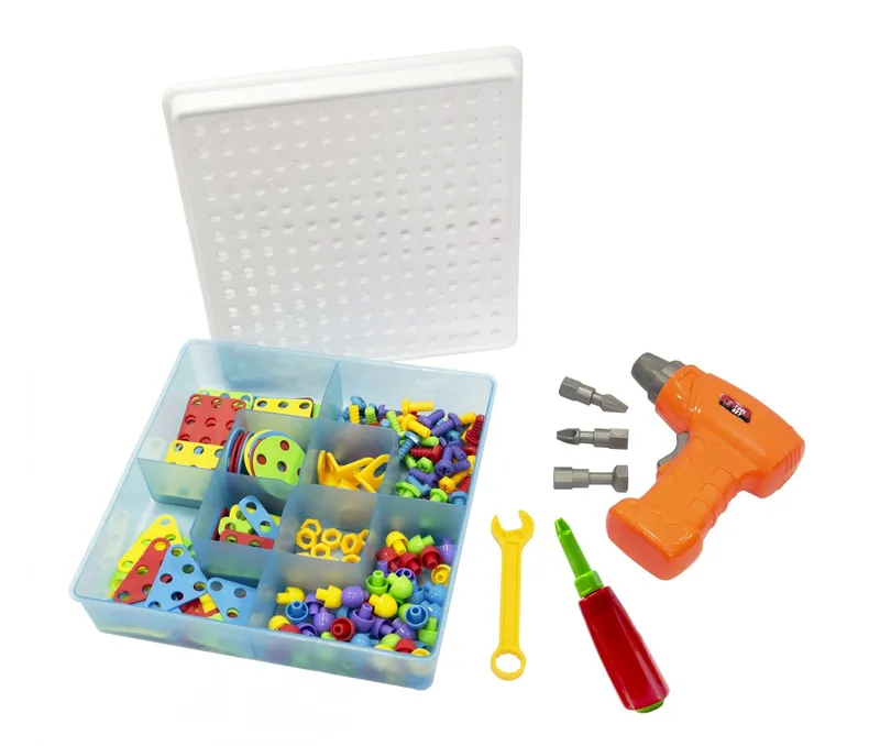 Puzzle Konstrukcyjne W Pudełku 193 Elementy Z Narzędziami TUM-TUM