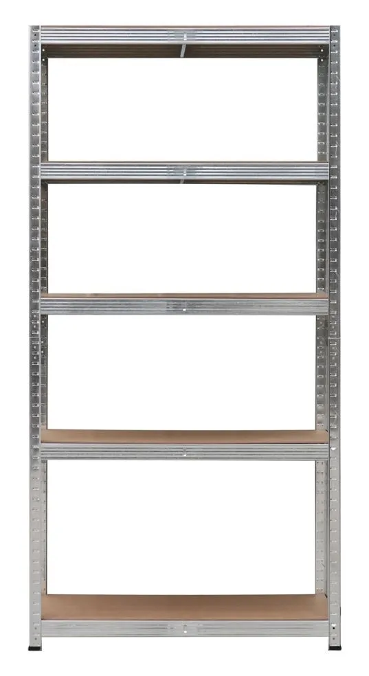 Regał Magazynowy Metalowy 2w1 5 Półek MDF VENDEA 150 x 75 x 30 cm