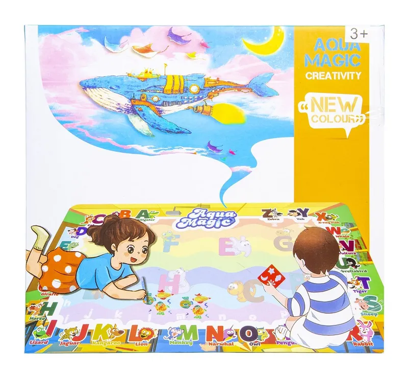 Edukacyjna Mata Wodna Do Malowania Ze Stemplami TUM-TUM 100 x 80 cm