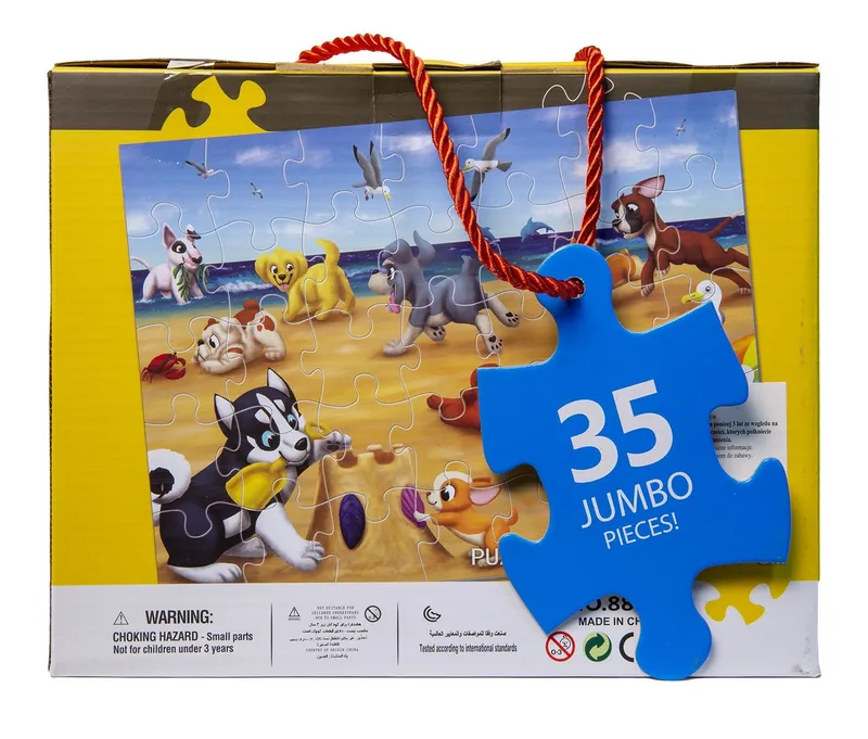 Puzzle Dla Dzieci XXL 35 Elementów Szczeniaki 60 x 44 cm TUM-TUM
