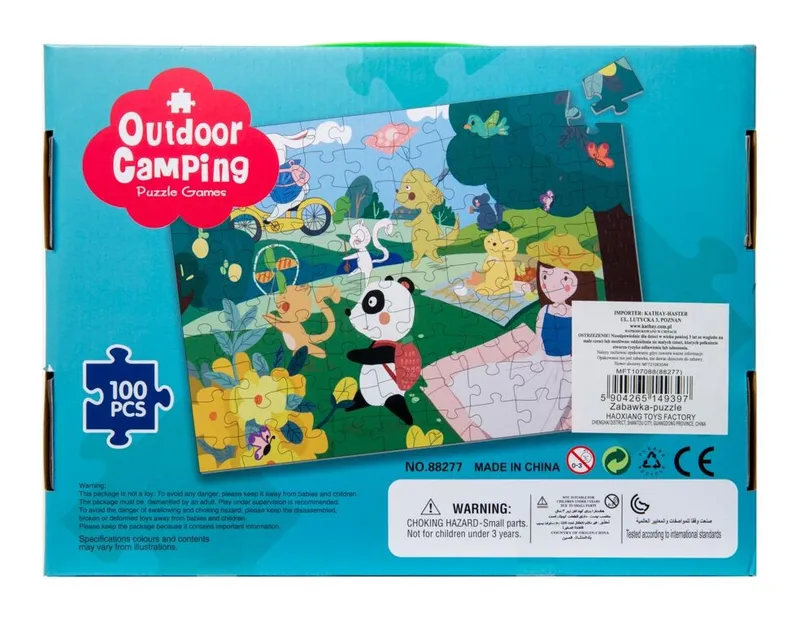 Puzzle Dla Dzieci 100 Elementów Zwierzęta W Parku 520 x 378 mm TUM-TUM