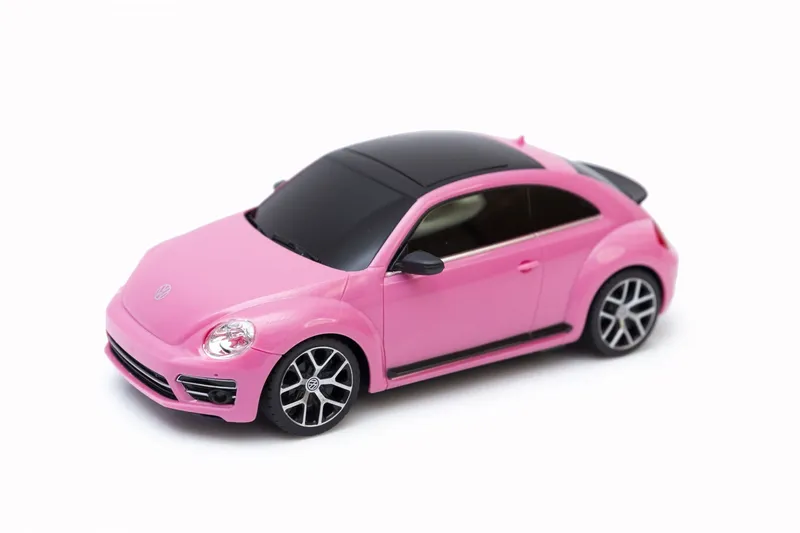 VOLKSWAGEN Beetle Zdalnie Sterowany 1:24 Samochód TUM-TUM - Różowy