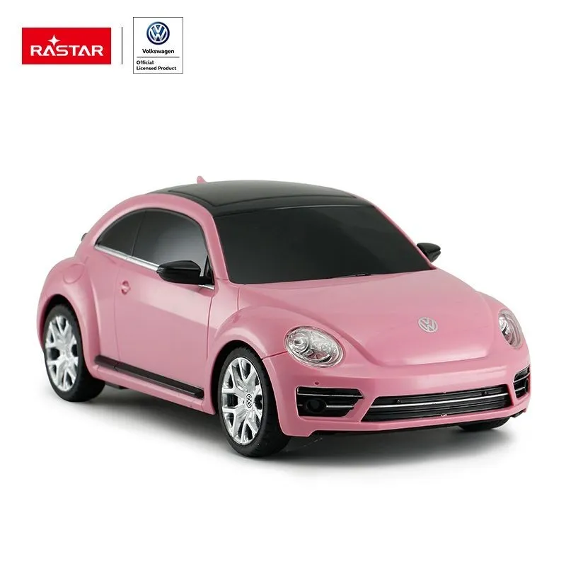 VOLKSWAGEN Beetle Zdalnie Sterowany 1:24 Samochód TUM-TUM - Różowy