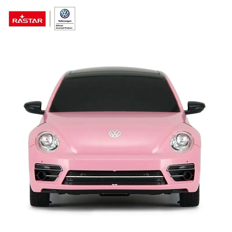 VOLKSWAGEN Beetle Zdalnie Sterowany 1:24 Samochód TUM-TUM - Różowy