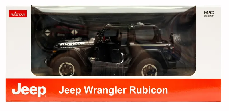 JEEP Wrangler Jl Zdalnie Sterowany 1:14 Samochód TUM-TUM - Czarny