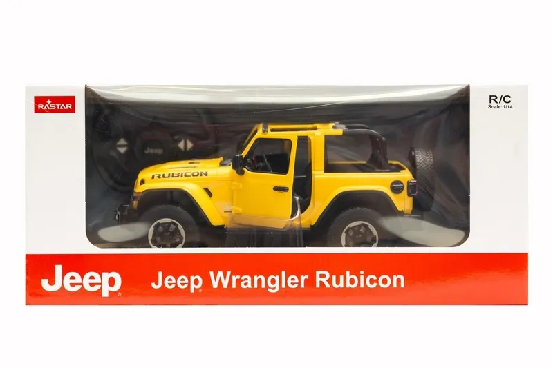 JEEP Wrangler Jl Zdalnie Sterowany 1:14 Samochód TUM-TUM - Żółty