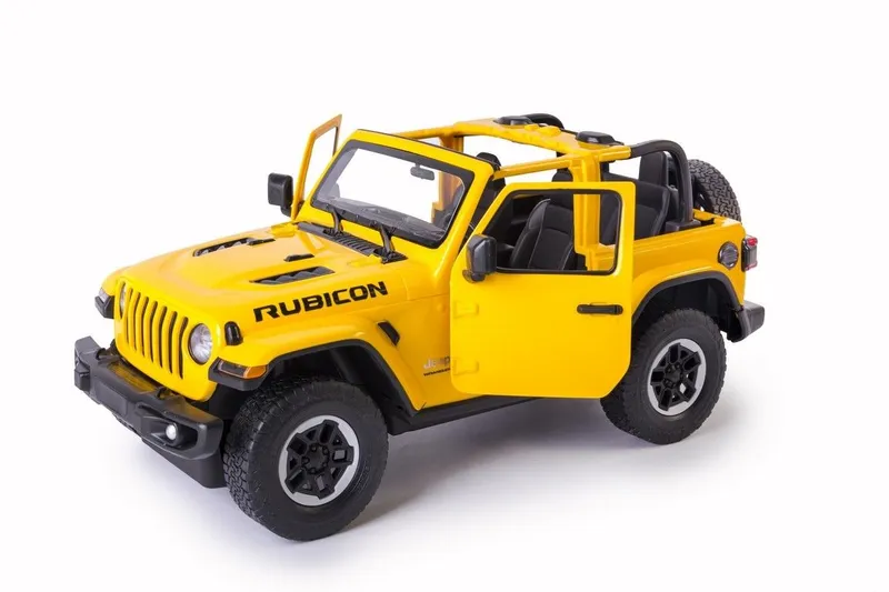 JEEP Wrangler Jl Zdalnie Sterowany 1:14 Samochód TUM-TUM - Żółty