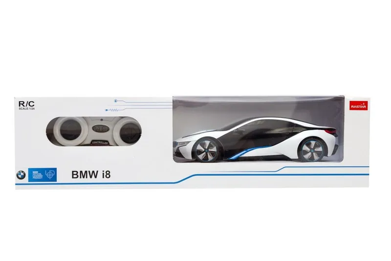 BMW I8 Samochód Zdalnie Sterowany Z Gumowymi Oponami 1:24 TUM-TUM - Biały