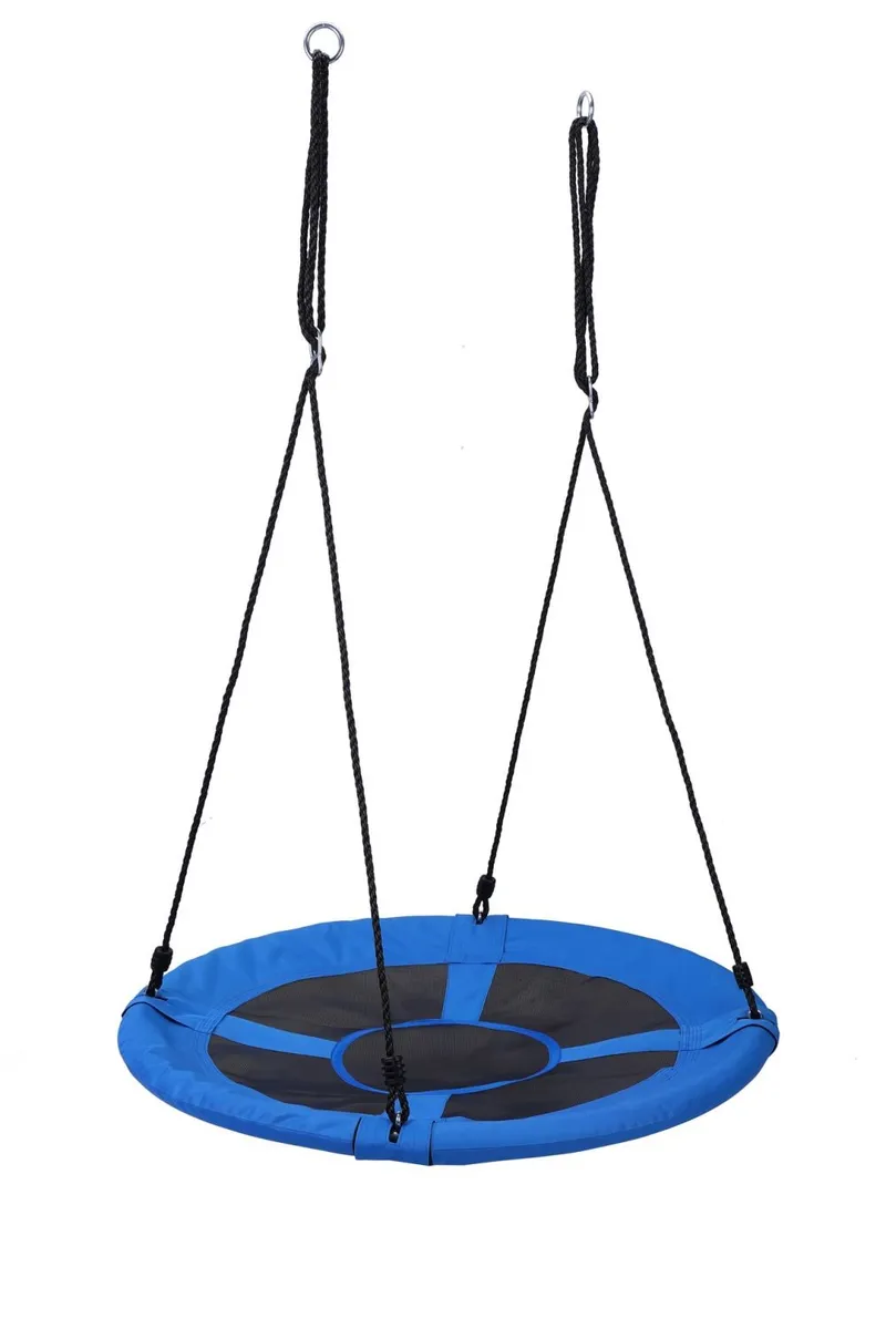 Huśtawka Ogrodowa Bocianie Gniazdo XL GARDIVA 100 cm 150 kg - Niebieska