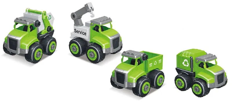 Auto Do Skręcania Ze Śrubokrętem TUM-TUM Służby Miejskie Sanitarne 11 cm