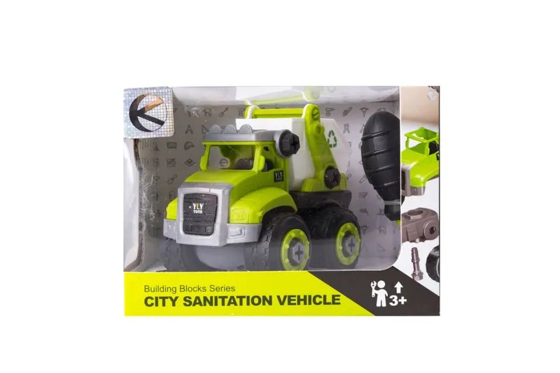 Auto Do Skręcania Ze Śrubokrętem TUM-TUM Służby Miejskie Sanitarne 11 cm