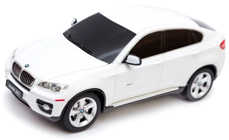 Auto Zdalnie Sterowane Gumowe Opony 1:24 TUM-TUM BMW X6 20 cm - Białe
