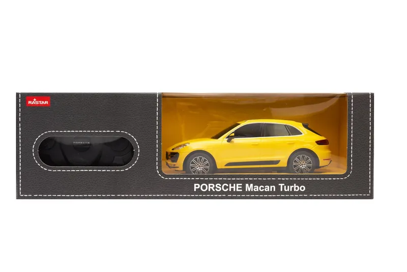 Auto Zdalnie Sterowane 1:24 TUM-TUM PORSCHE Macan Turbo 20 cm - Żółte
