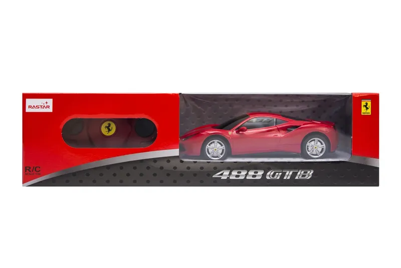 Auto Zdalnie Sterowane 1:24 TUM-TUM FERRARI 488 Gtb 19 cm - Czerwone