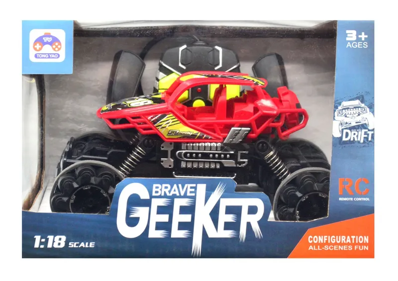 Samochód Terenowy Off Road Zdalnie Sterowany 1:18 TUM-TUM 20 cm - Czerwony