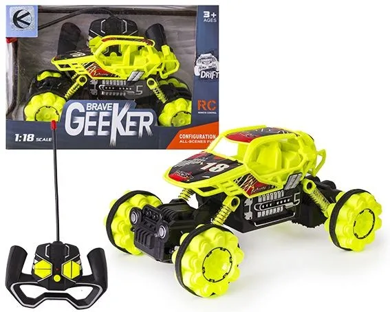 Samochód Terenowy Off Road Zdalnie Sterowany 1:18 TUM-TUM 20 cm - Żółty