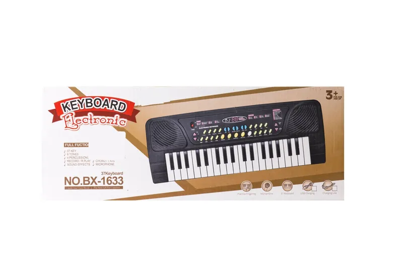 Duże Organki Dla Dzieci Pianinko Keyboard Z Mikrofonem 37 Klawiszy TUM-TUM