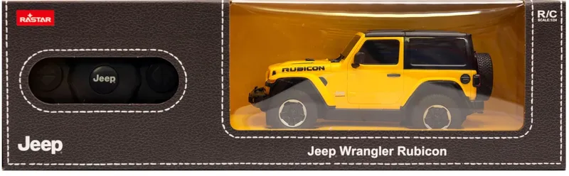 Samochód Zdalnie Sterowany 1:24 TUM-TUM JEEP Wrangler Jl 19 cm - Żółty