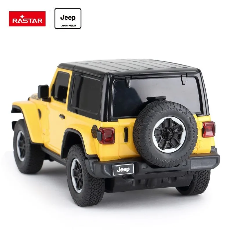 Samochód Zdalnie Sterowany 1:24 TUM-TUM JEEP Wrangler Jl 19 cm - Żółty