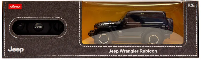 Samochód Zdalnie Sterowany 1:24 TUM-TUM JEEP Wrangler Jl 19 cm - Czarny