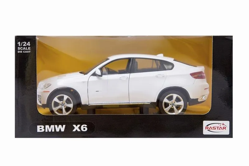 Model Samochodu Metalowy Gumowe Opony TUM-TUM BMW X6 1:24 - Biały
